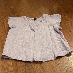 Universal Thread Lavender Textured Women's Blouse